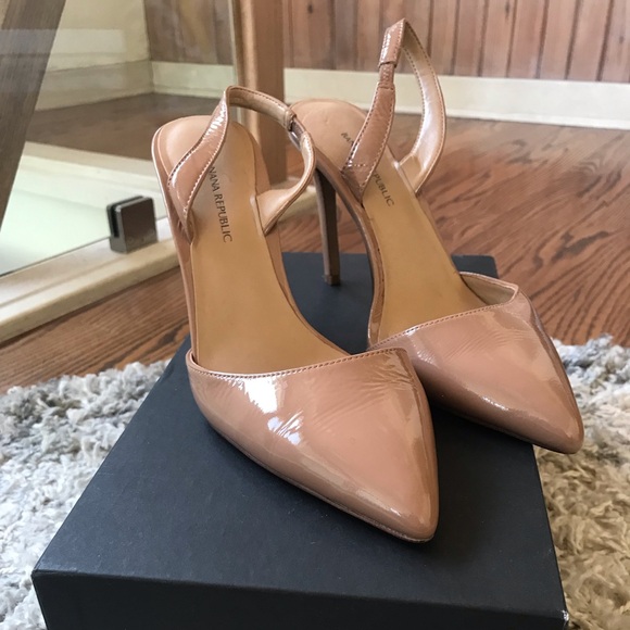 Banana Republic women’s heels, sling back, blush color, size 7 - Picture 3 of 5